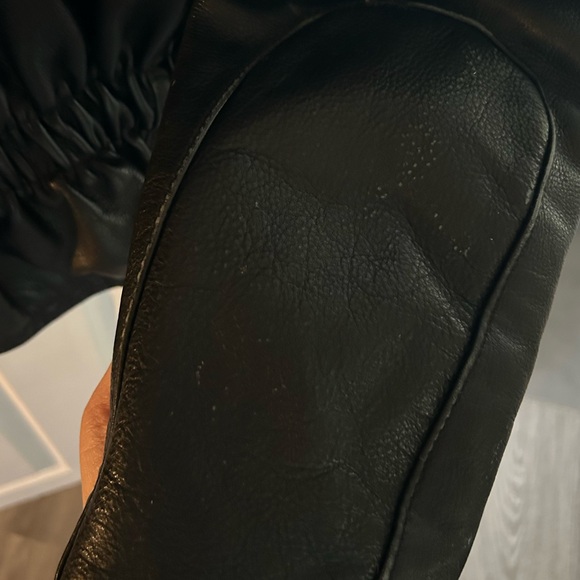 Black Vintage Moto Leather Jacket - Picture 8 of 8